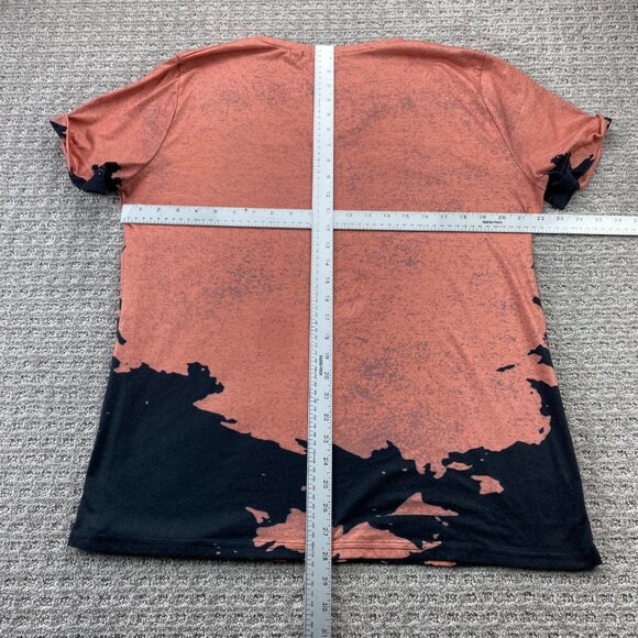 MISSLOOK Shirt Women Size 3XL Orange Bull Graphic Print V-Neck T-Shirt - Picture 7 of 9